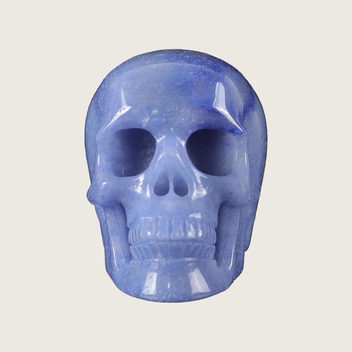 2.2" Blue Aventurine Crystal Skull Carving  #SKH22062