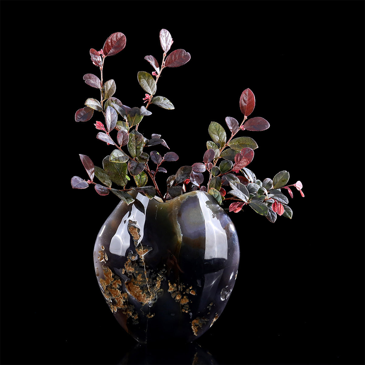 5.5" Geode Agate Crystal Vase Carving  #CHA0034