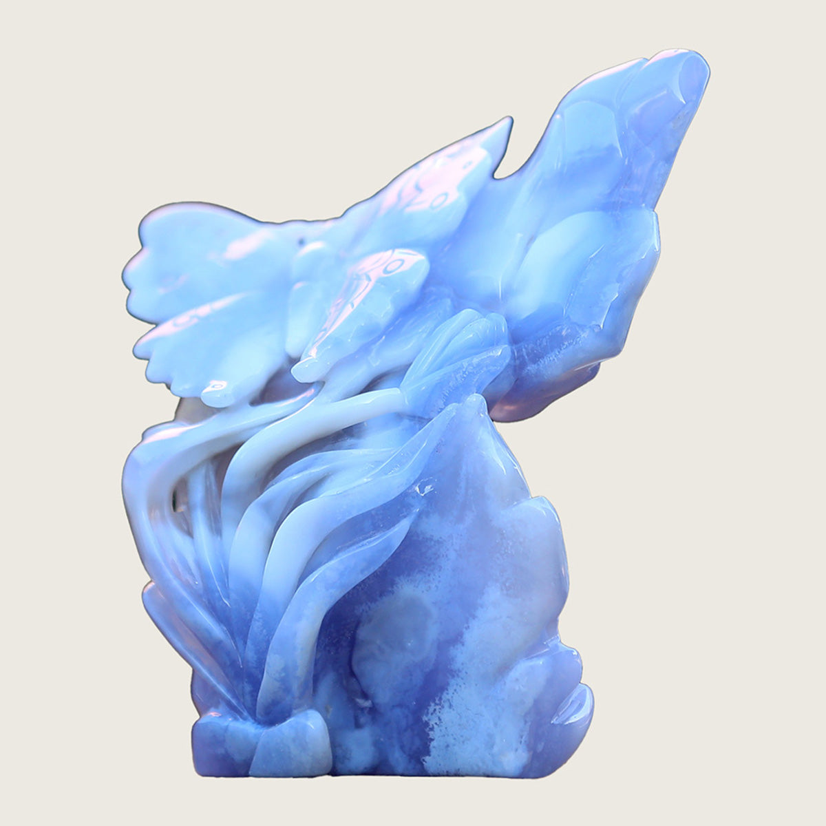 4.7" Blue Lace Agate Butterfly #CTC0014