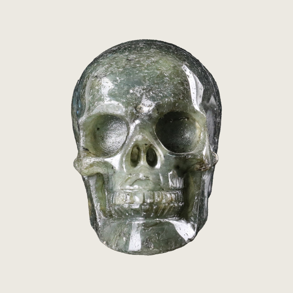 3.0" Blue Labradorite Crystal Skull Carving  #SKH30041