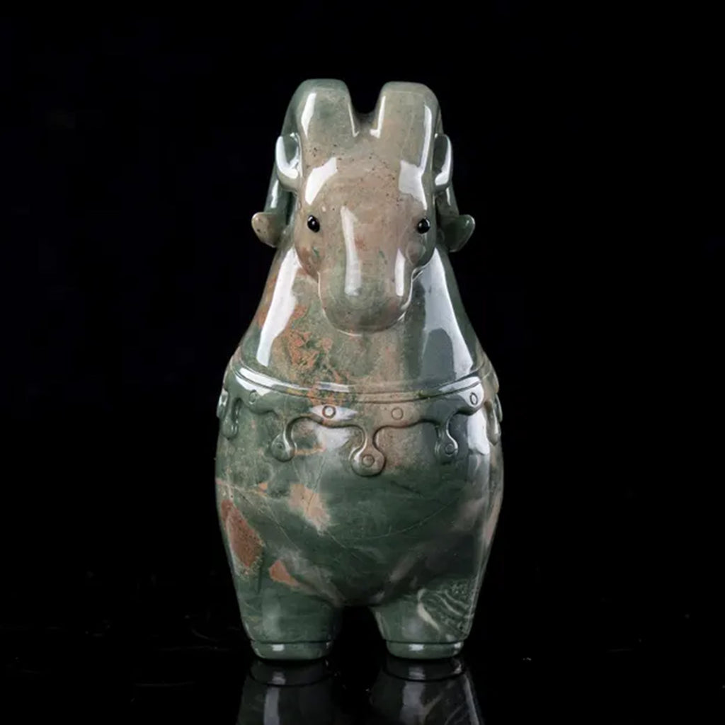 4.7" Jiulong Jade Bighorn Sheep  #CTC0088