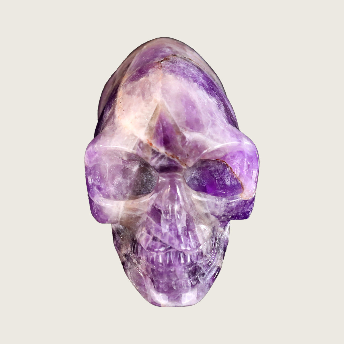 3.9" Amethyst Alien Skull Carving  #CSC0009