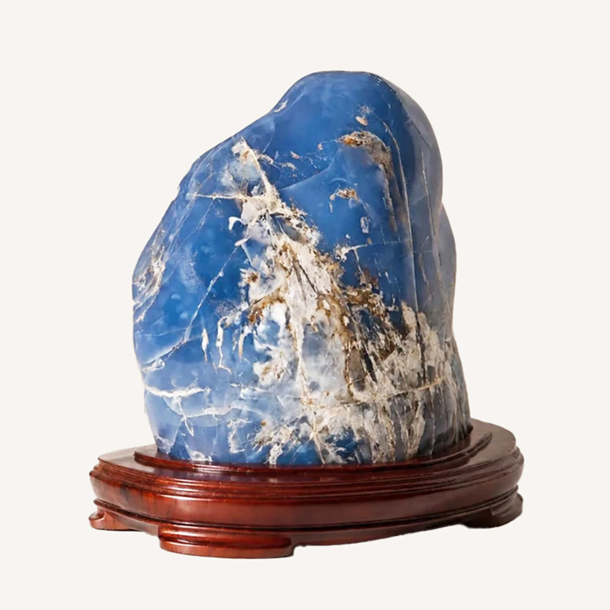 13.0" Blue Chalcedony Polished Stone Carving  #CTC0009