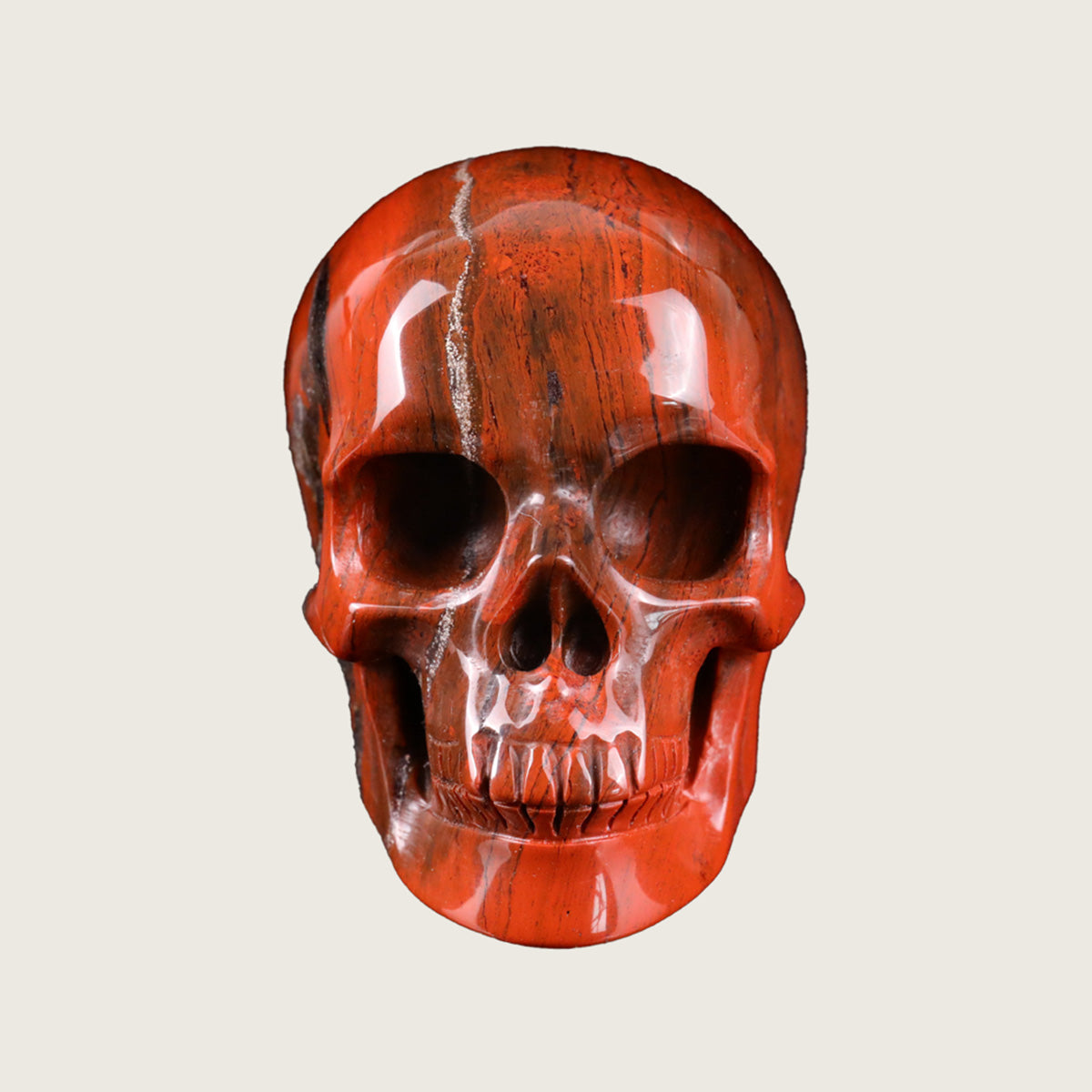 2.2" Red Jasper Crystal Skull Carving  #SKH22029