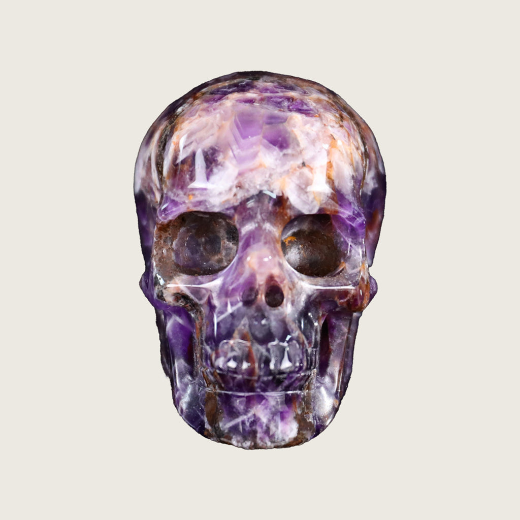 2.2" Amethyst Crystal Skull Carving  #SKH22068