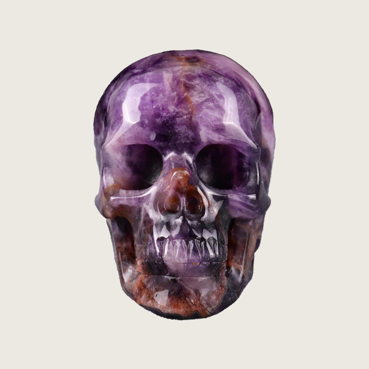 2.2" Amethyst Crystal Skull Carving  #SKH22053
