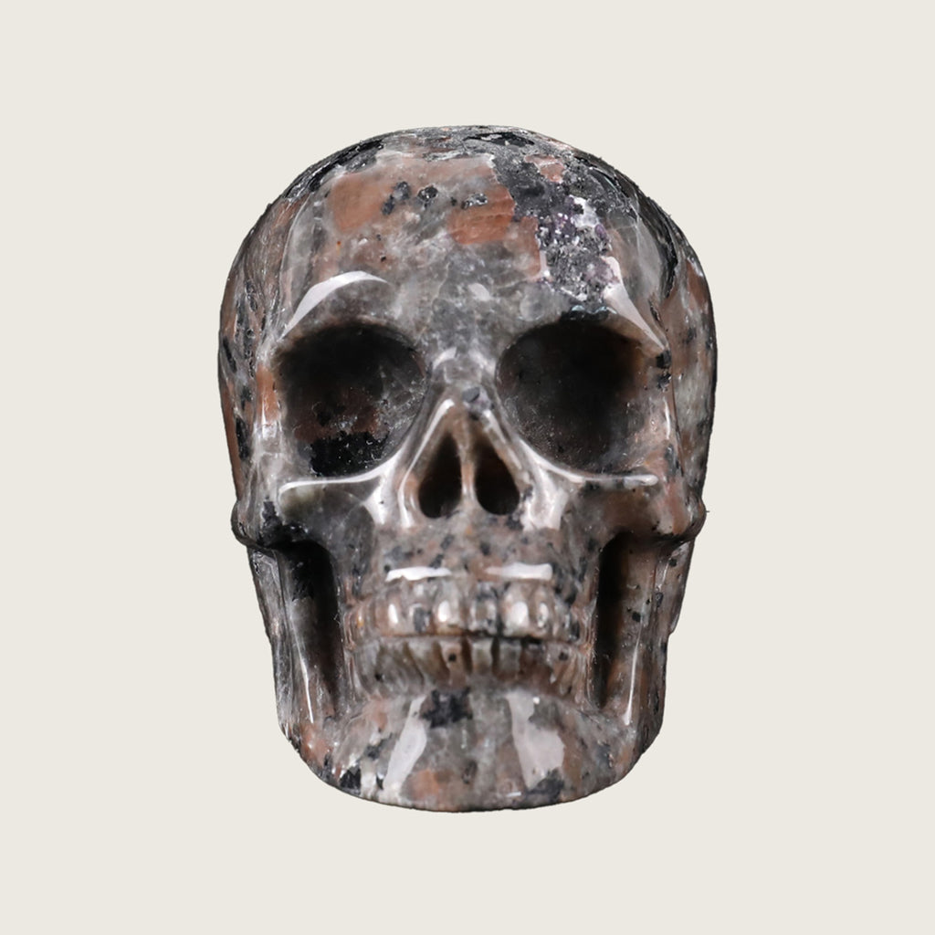 2.2" Yooperlite Crystal Skull Carving  #SKH22057