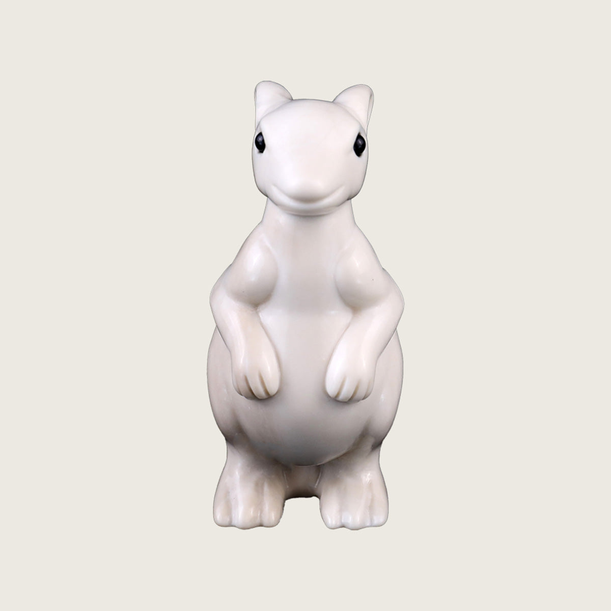 1.9" Ivory Jade Kangaroo Carving  #CHA0006