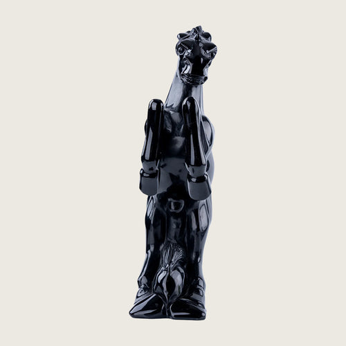 10.0" Black Obsidian Crystal Horse Carving  #CTC0028