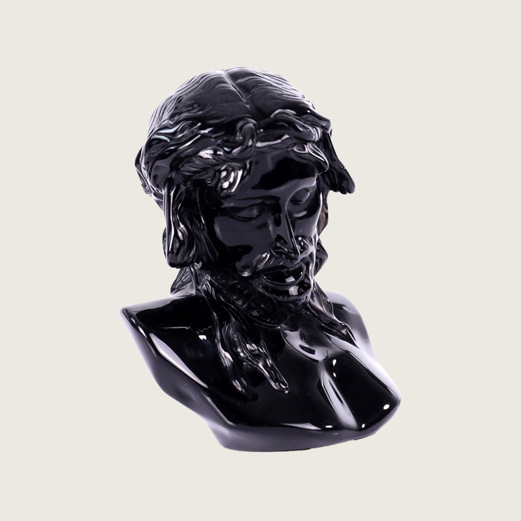 4.2" Black Obsidian Christ Carving  #CTC0054