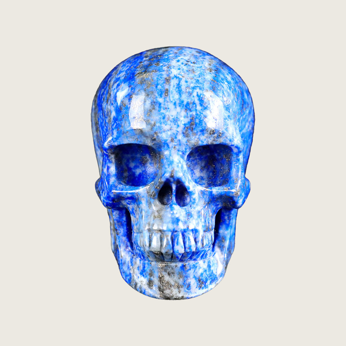 3.0" Lapis Lazuli Human Skull Carving  #SKH30003