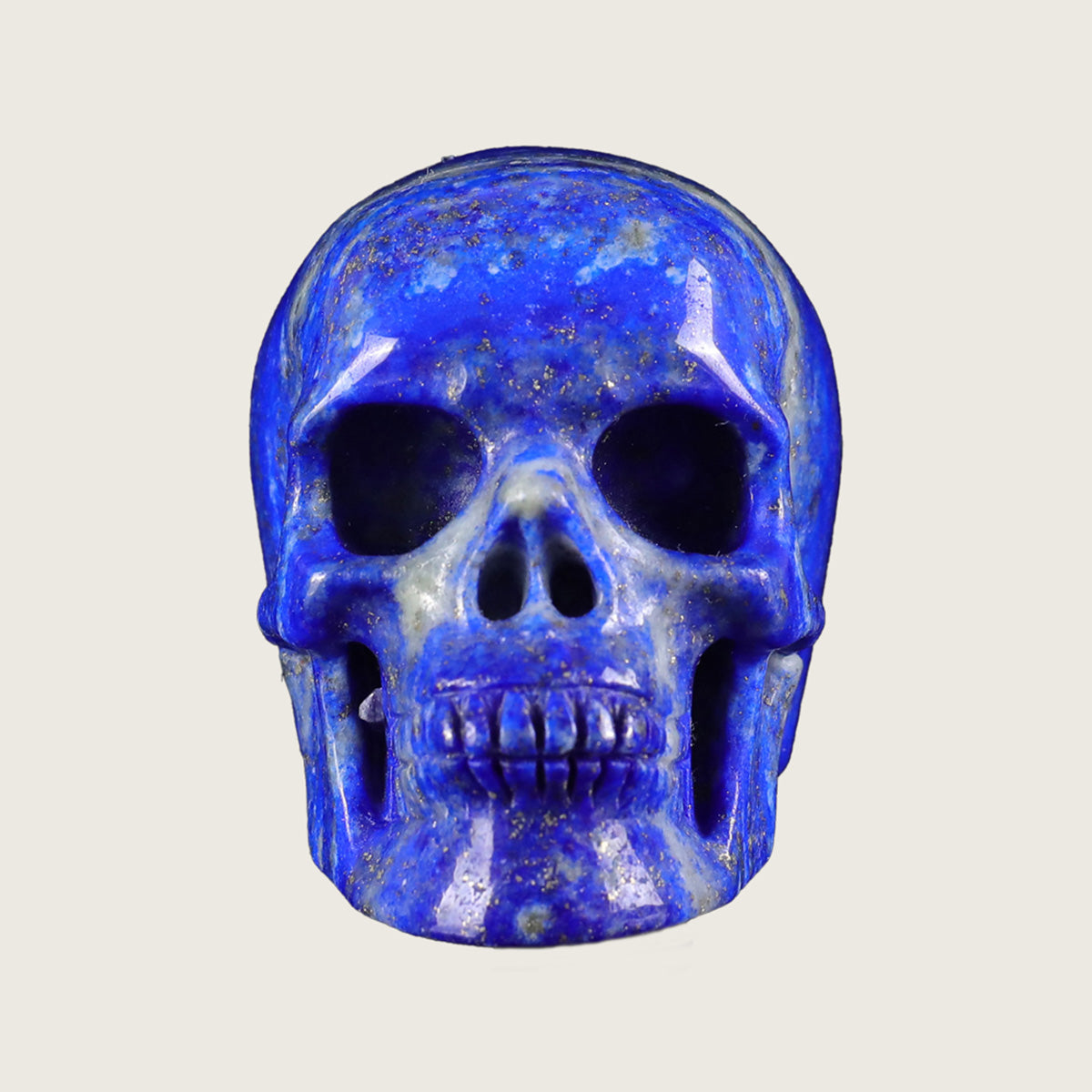 2.2" Lapis Lazuli Human Skull Carving  #SKH22016