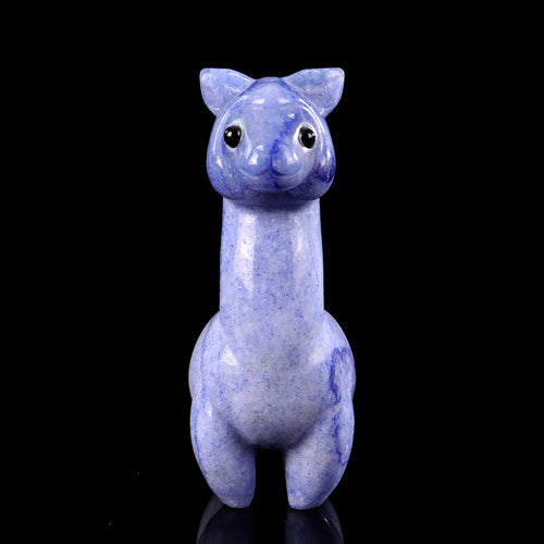1.4" Blue Aventurine Alpaca Carving  #CHA0029