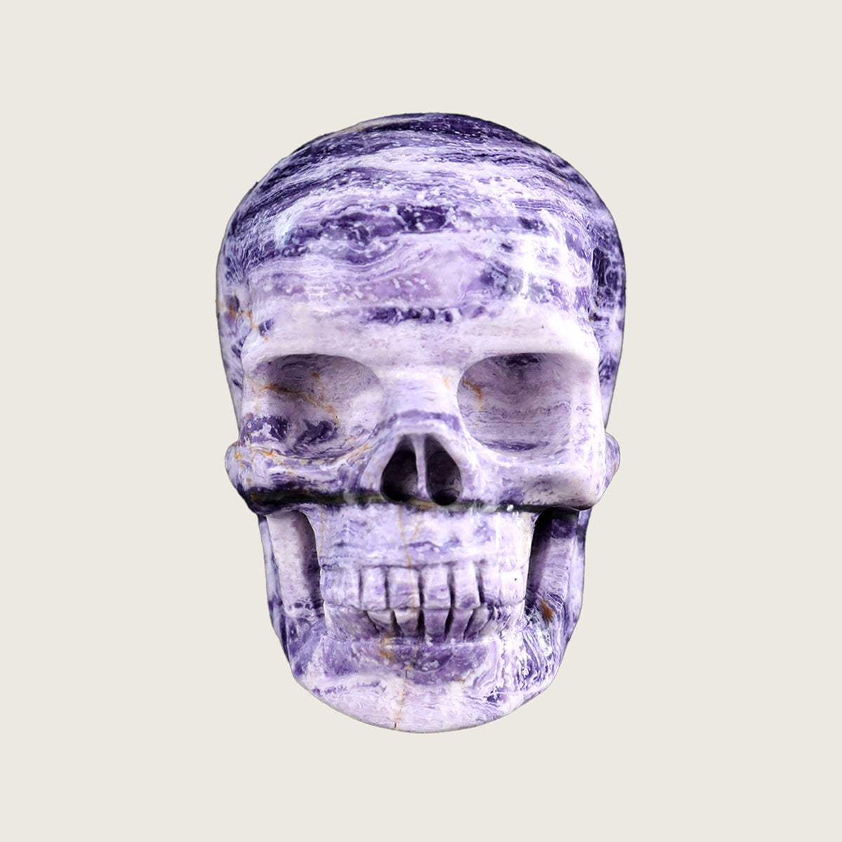 3.0" Purple Malachite Crystal Skull Carving  #SKH30032