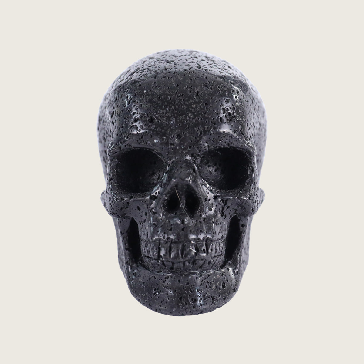 3.0" Hot Lava Stone Agate Crystal Skull Carving  #SKH30066