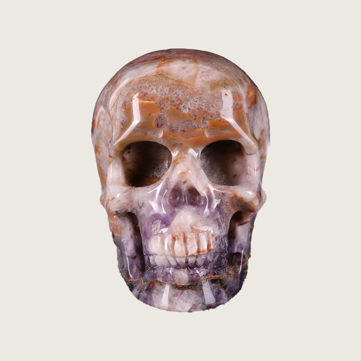 2.2" Amethyst Crystal Skull Carving  #SKH22037