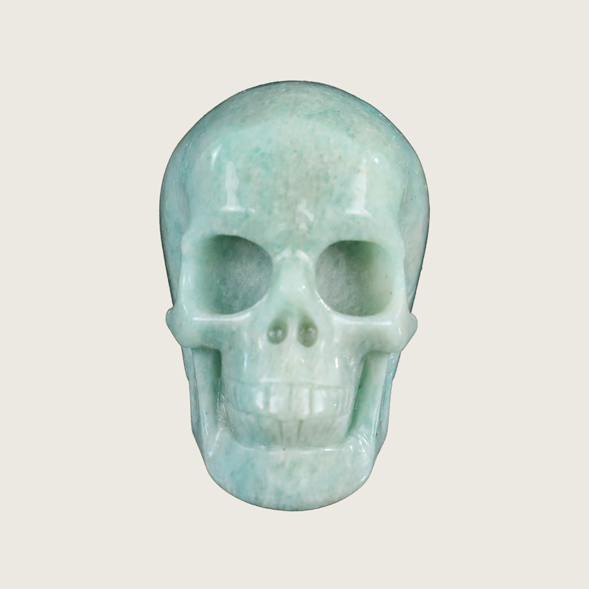 2.2" Amazonite Crystal Skull Carving  #SKH22065
