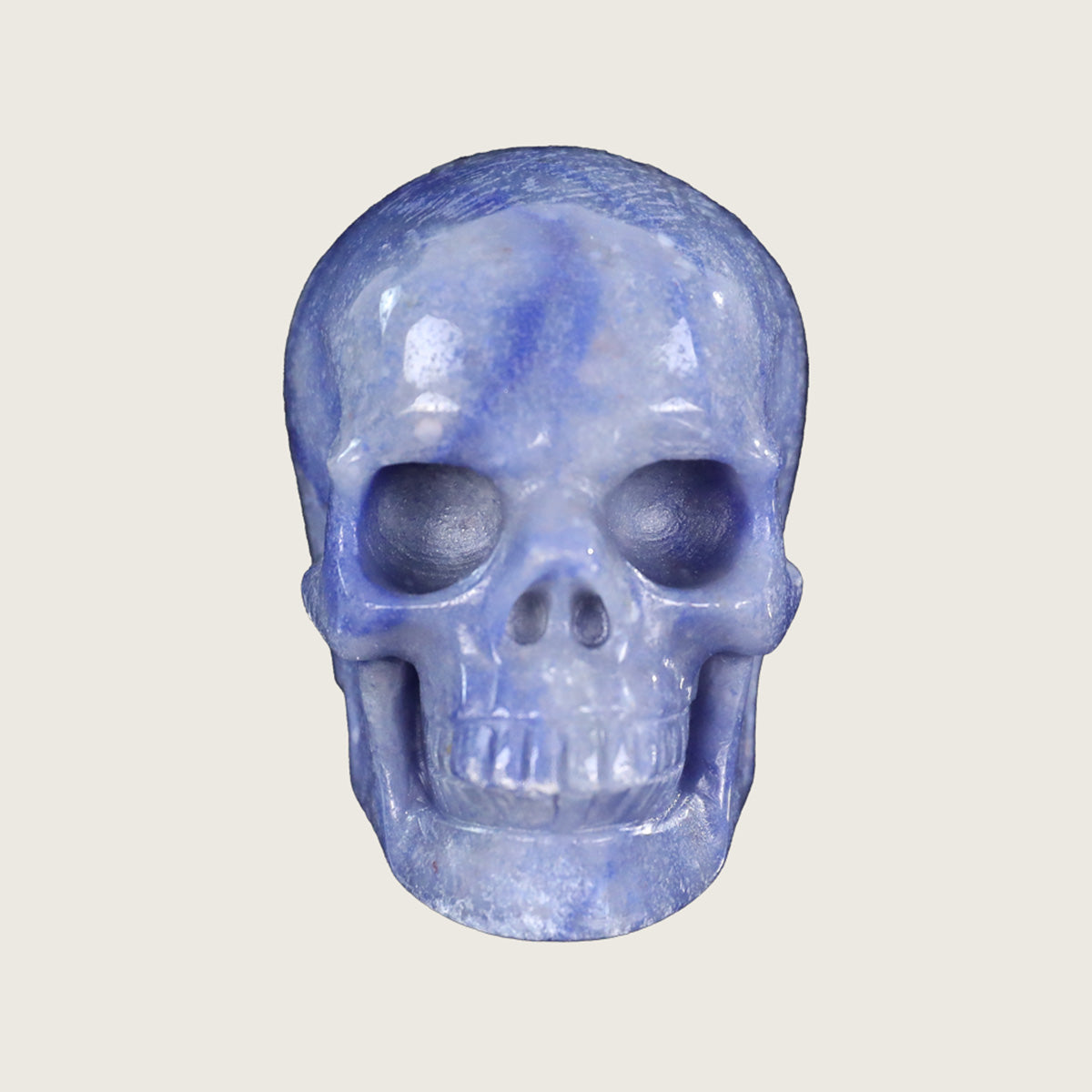 3.0" Blue Aventurine Crystal Skull Carving  #SKH30065