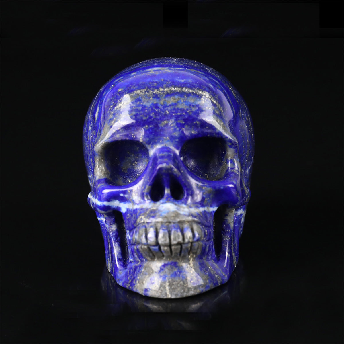 2.2" Lapis Lazuli Crystal Skull Carving  #SKH22073