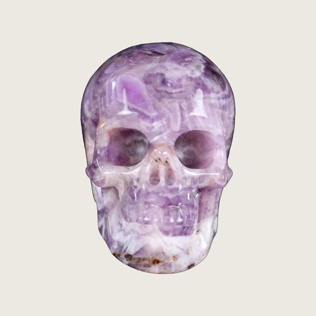 2.2" Amethyst Crystal Skull Carving  #SKH22067