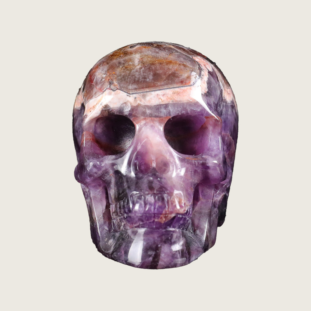 2.2" Amethyst Crystal Skull Carving  #SKH22059