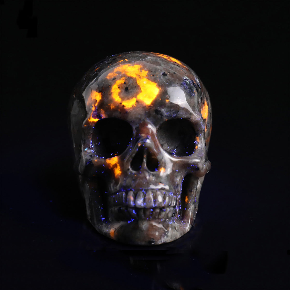 2.2" Yooperlite Crystal Skull Carving  #SKH22072