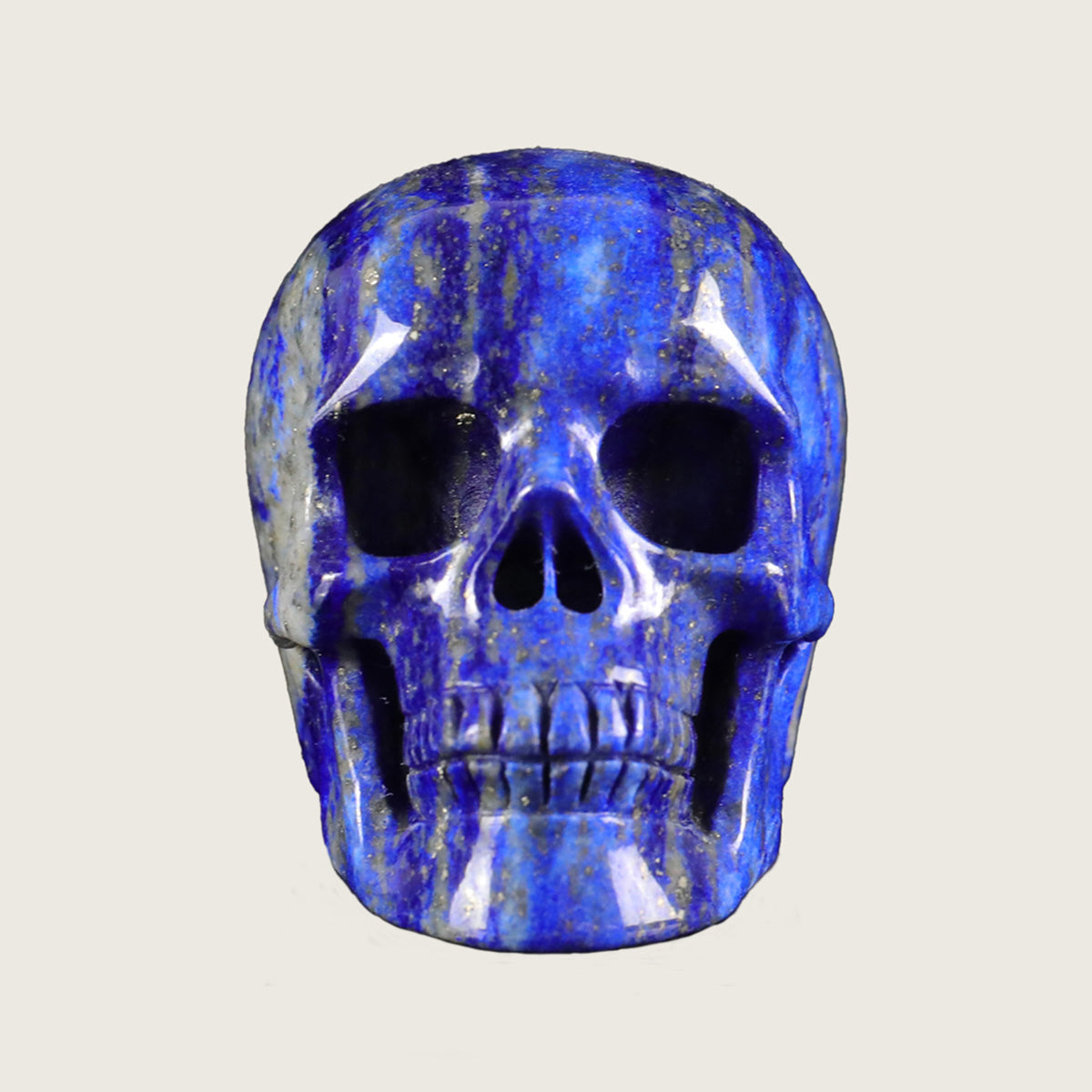 2.2" Lapis Lazuli Human Skull Carving  #SKH22018