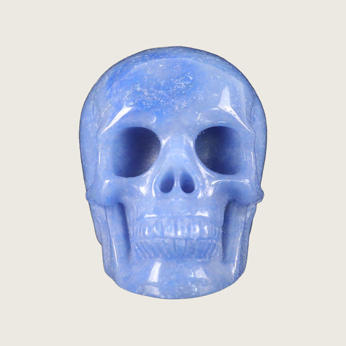 2.2" Blue Aventurine Crystal Skull Carving  #SKH22060