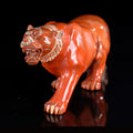 9.2" Red Jasper Tiger Carving  #CTC0077