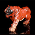 11.6" Red Jasper Tiger Carving  #CTC0078