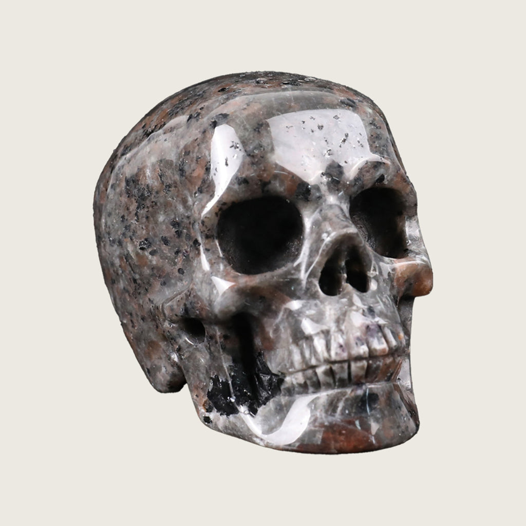 2.2" Yooperlite Crystal Skull Carving  #SKH22056