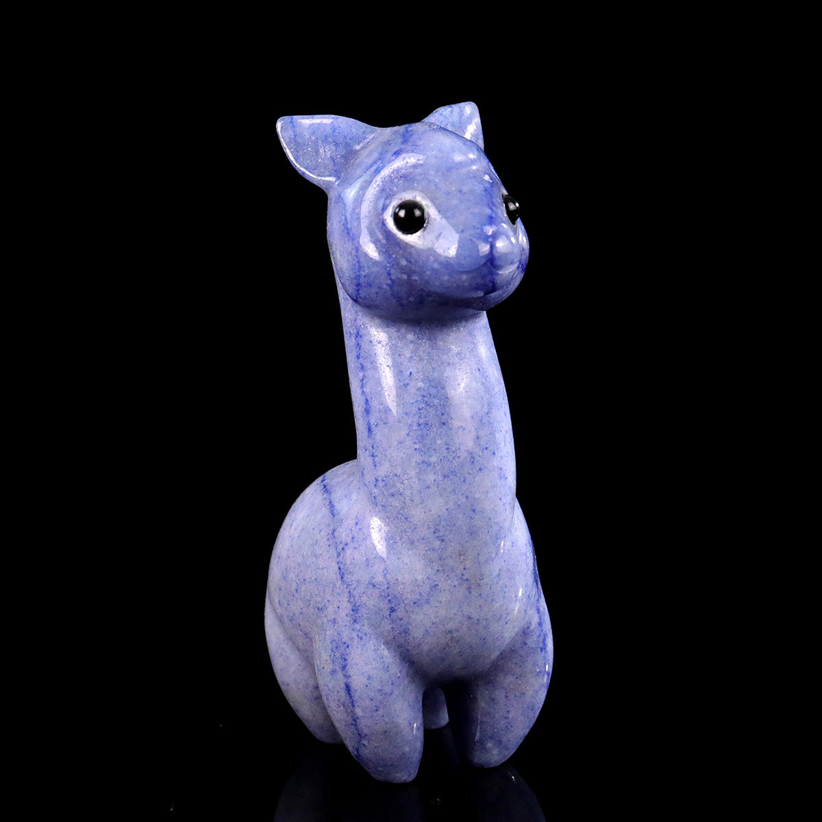 1.4" Blue Aventurine Alpaca Carving  #CHA0029