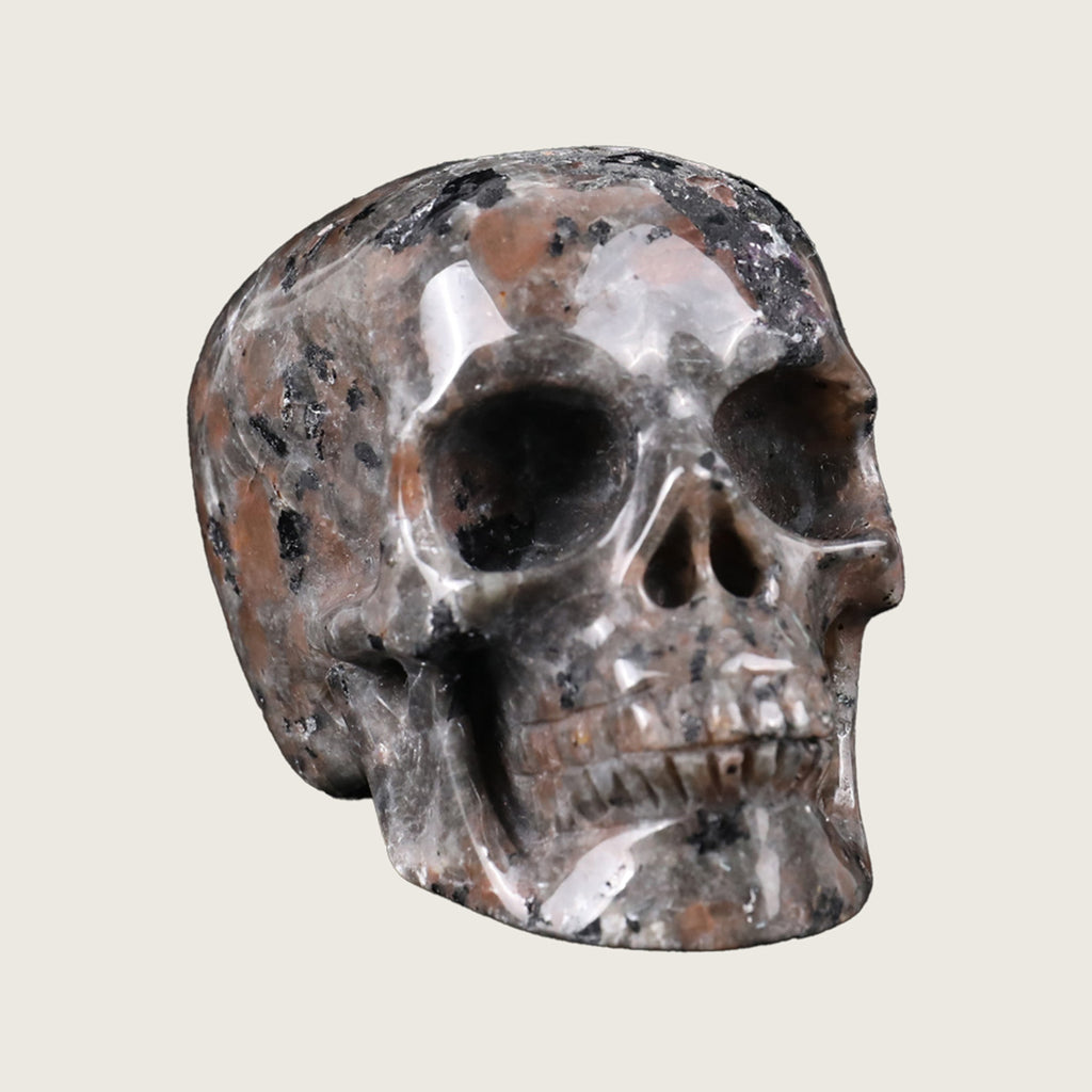 2.2" Yooperlite Crystal Skull Carving  #SKH22057