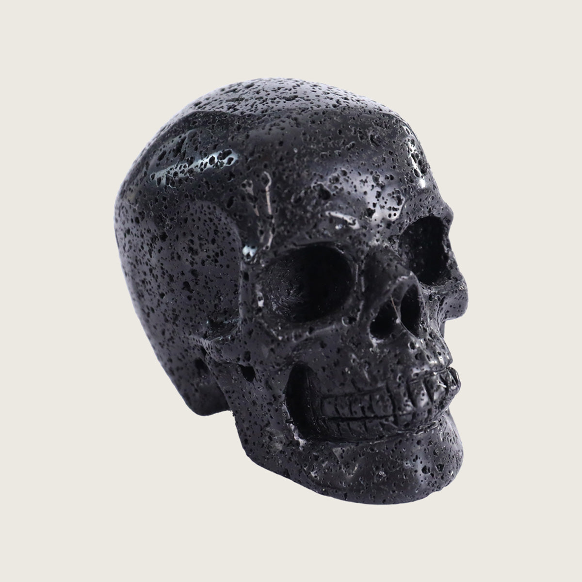 3.0" Hot Lava Stone Agate Crystal Skull Carving  #SKH30066