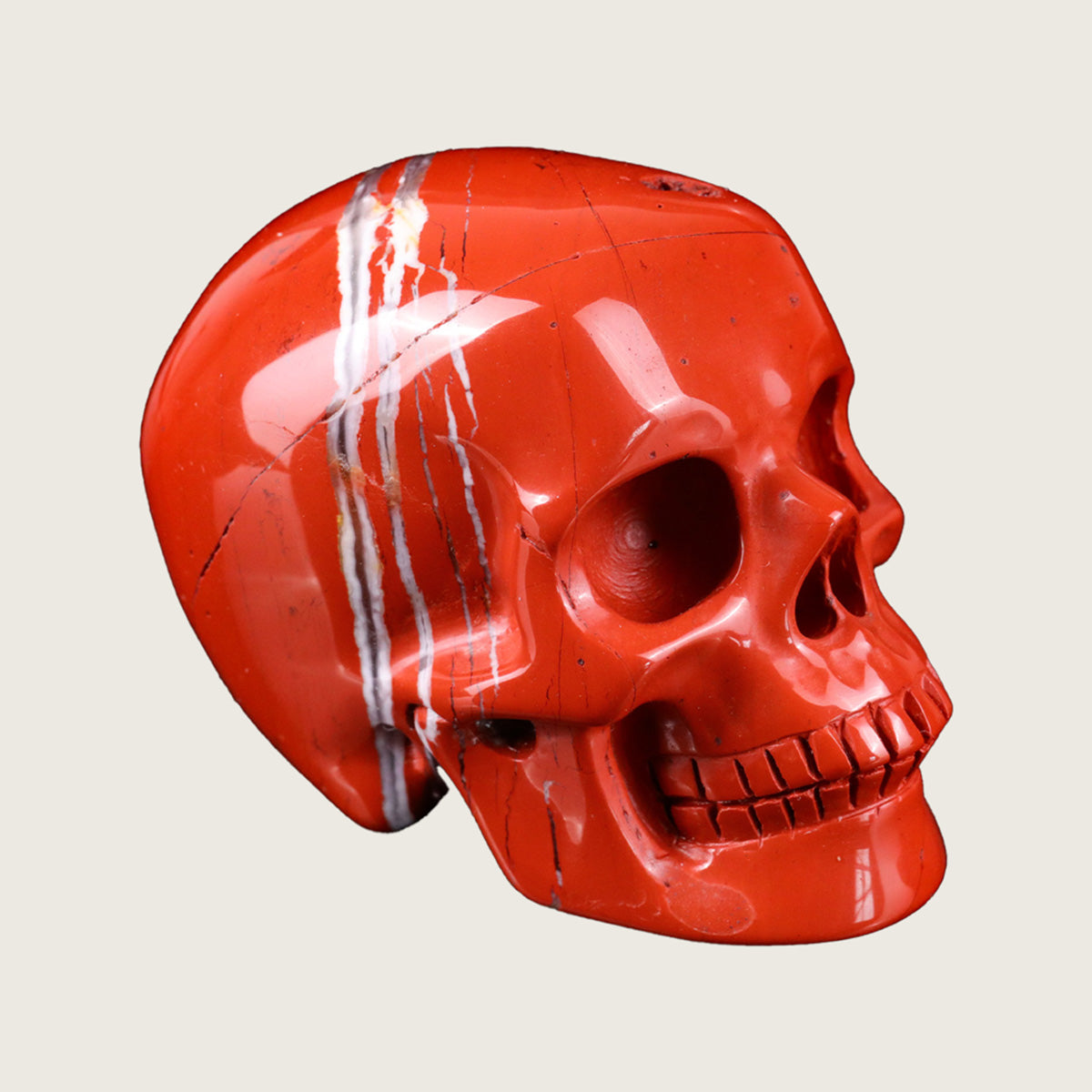 2.2" Red Jasper Crystal Skull Carving  #SKH22028