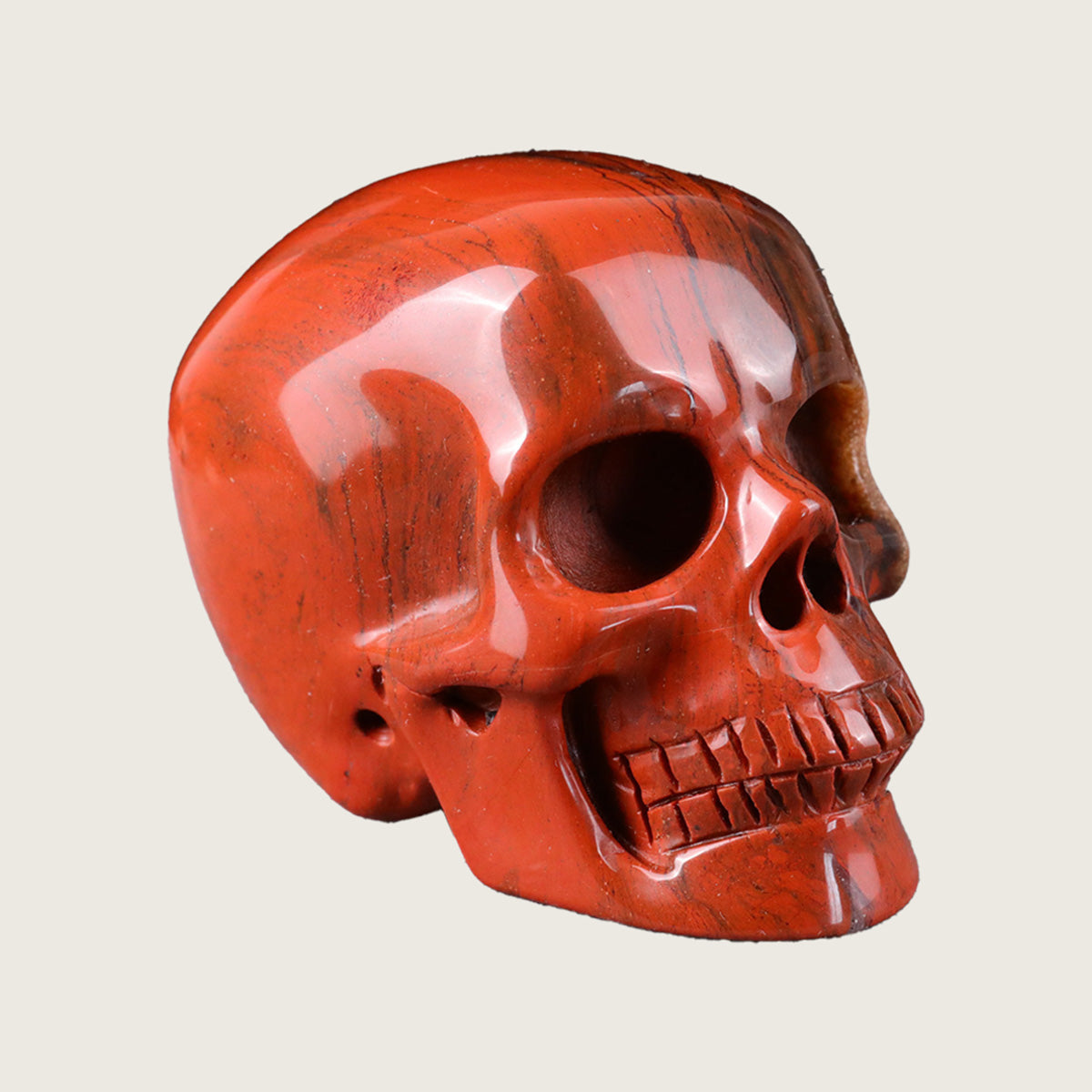 2.2" Red Jasper Crystal Skull Carving  #SKH22022