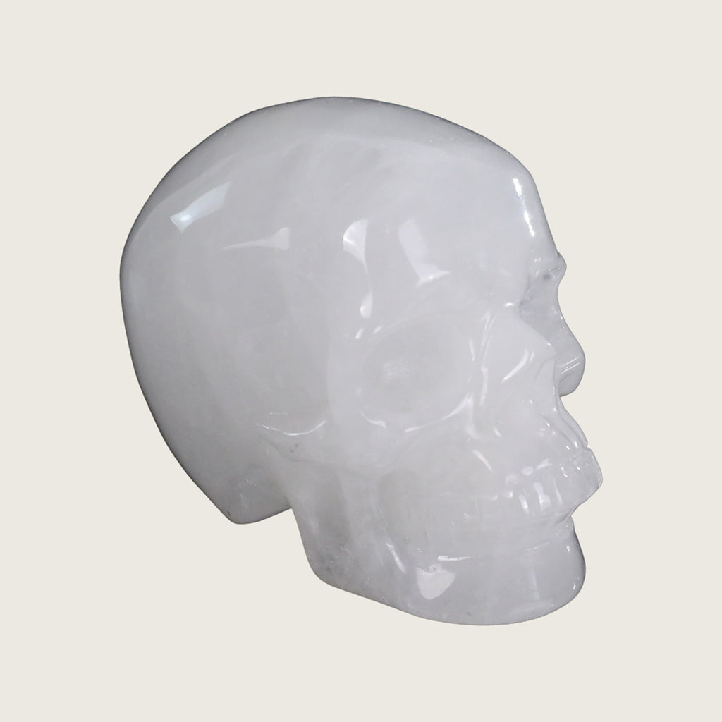 3.0" Angolan Quartz Crystal Skull Carving  #SKH30061