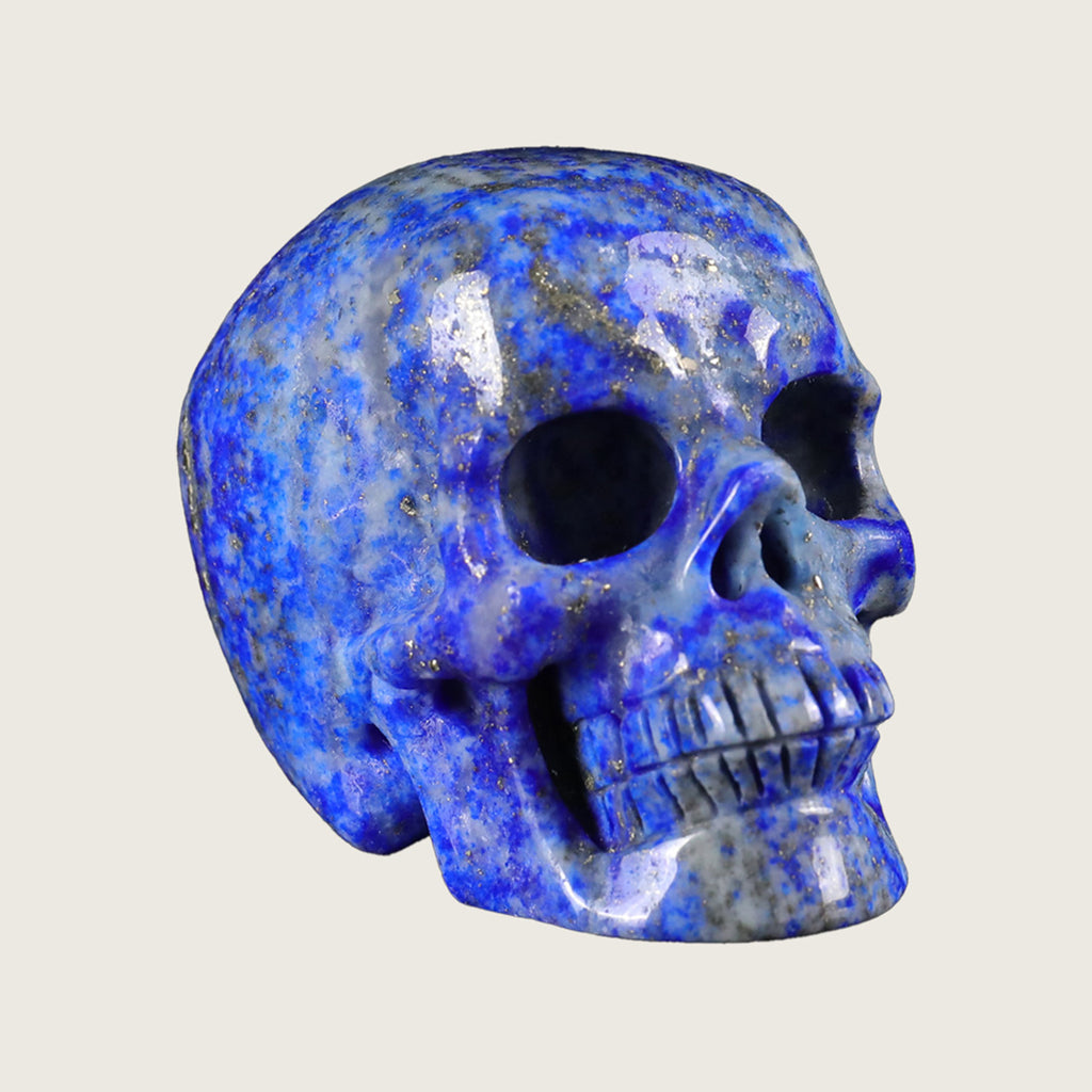 2.2" Lapis Lazuli Crystal Skull Carving  #SKH22058