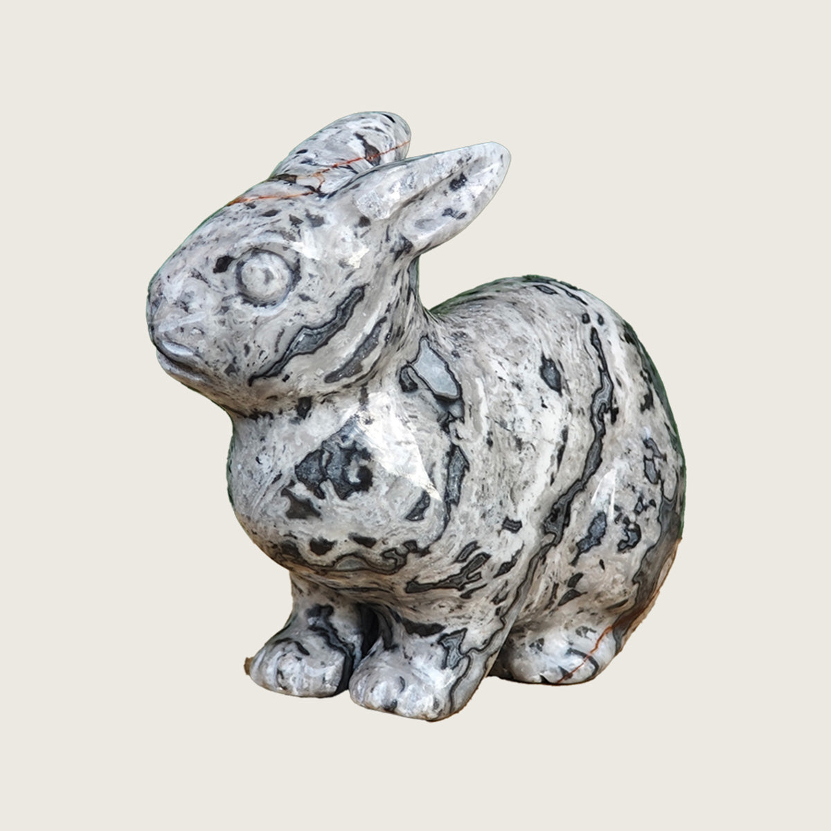 2.2" Picasso Jasper Rabbit Carving  #CHA0012