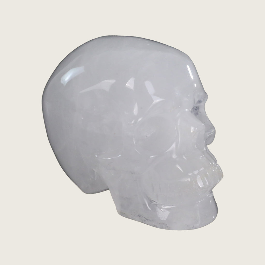 3.0" Angolan Quartz Crystal Skull Carving  #SKH30060
