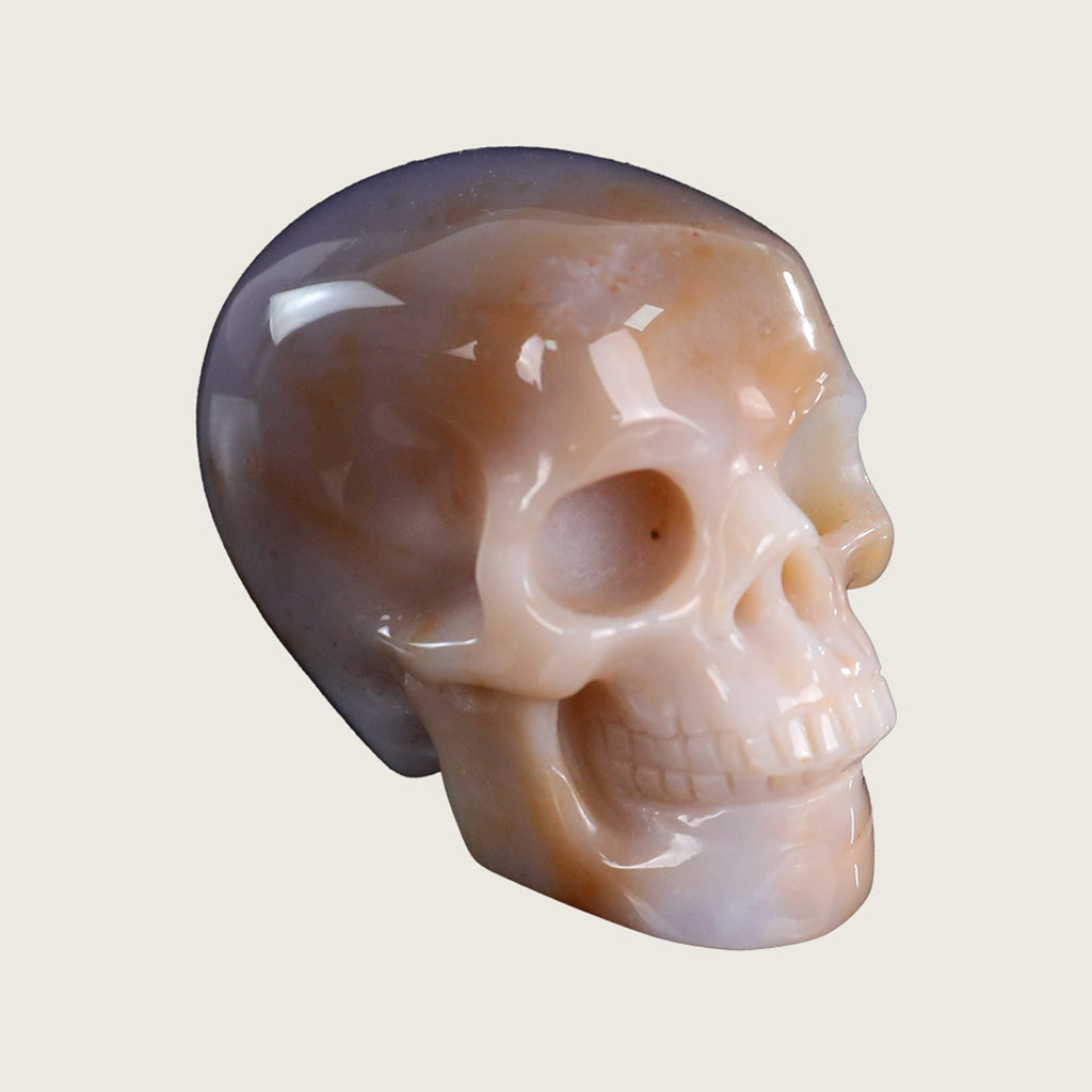 2.2" Chalcedony Jasper Crystal Skull Carving  #SKH22064