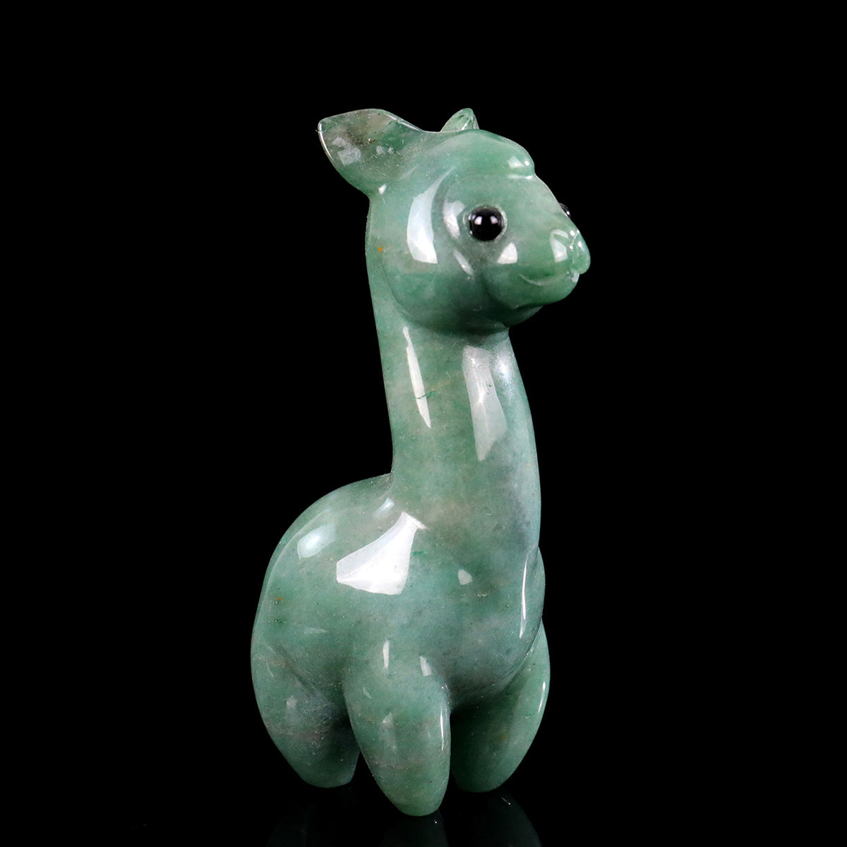 1.4" Green Aventurine Alpaca Carving  #CHA0028