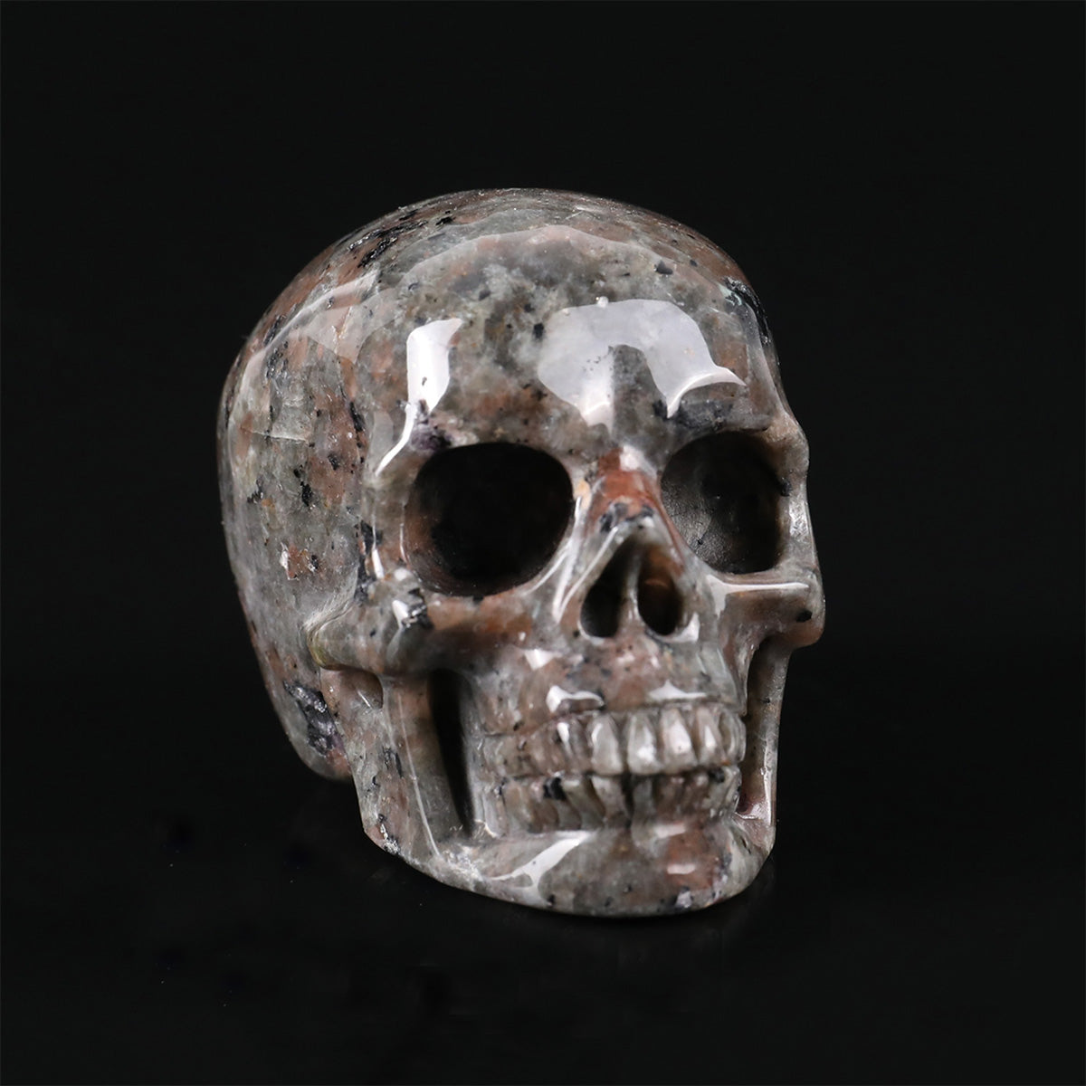 2.2" Yooperlite Crystal Skull Carving  #SKH22072