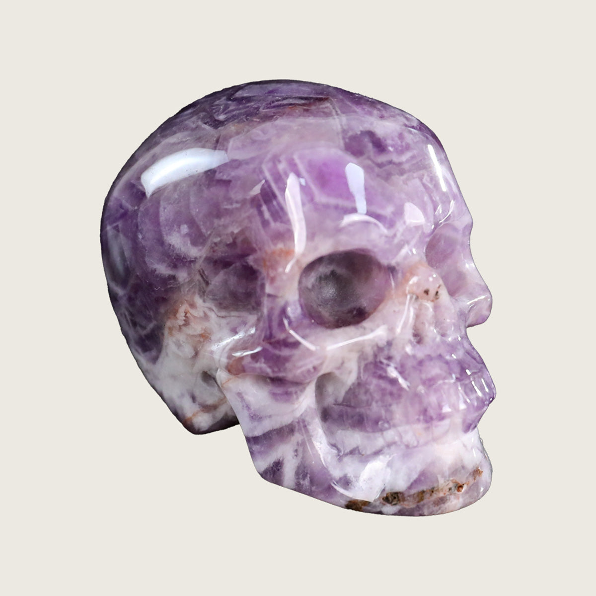 2.2" Amethyst Crystal Skull Carving  #SKH22067