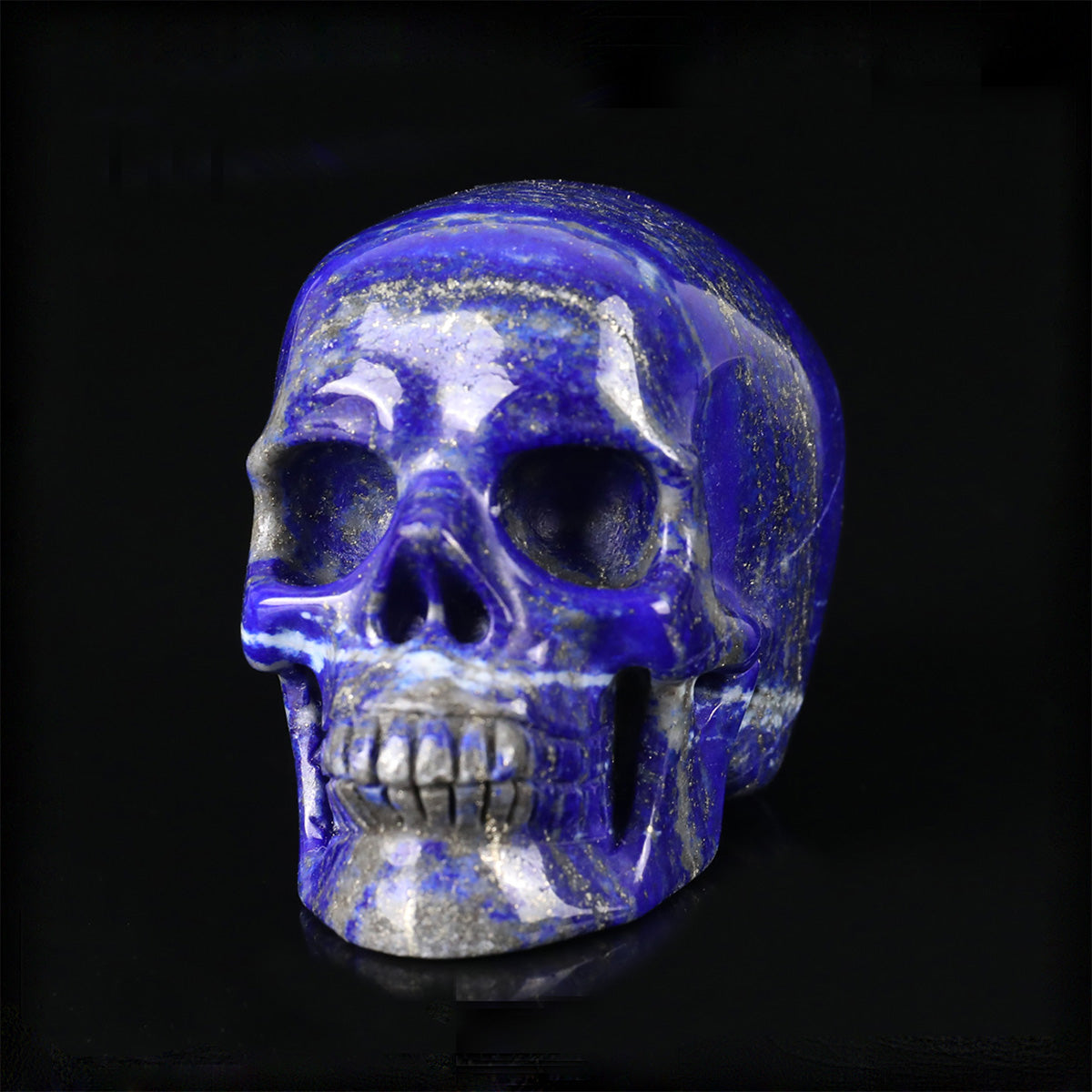 2.2" Lapis Lazuli Crystal Skull Carving  #SKH22073
