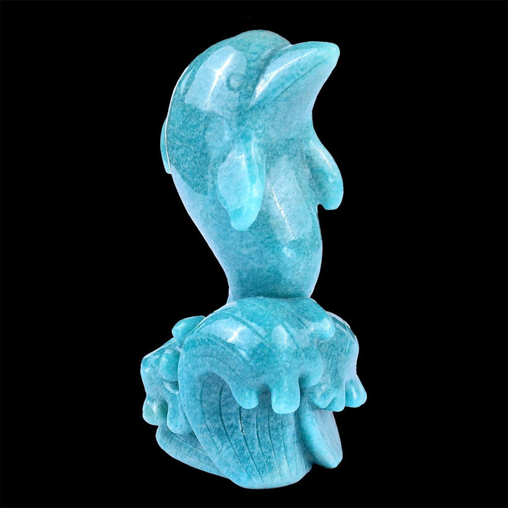 6.5" Amazonite Leaping Dolphin  #CTC0084