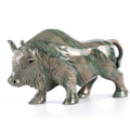 6.3" Kowloon Jade Bull Carving - Unique Piece #3100006