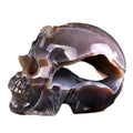 6.1" Carnelian Human Skull Carving - Unique Piece #3100332