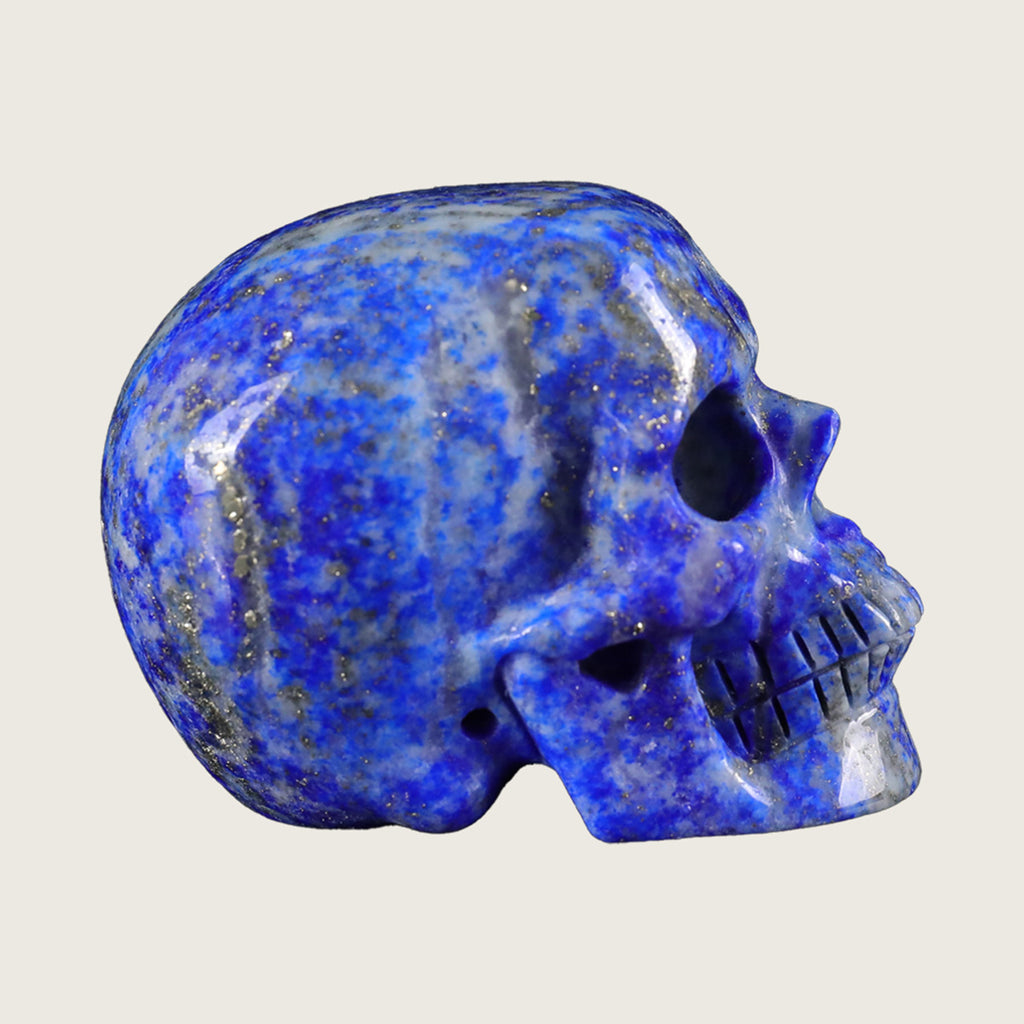 2.2" Lapis Lazuli Crystal Skull Carving  #SKH22058