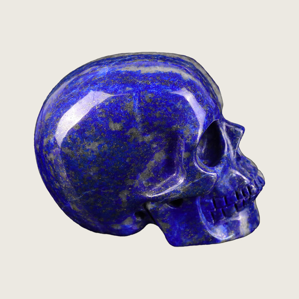 2.2" Lapis Lazuli Crystal Skull Carving  #SKH22027